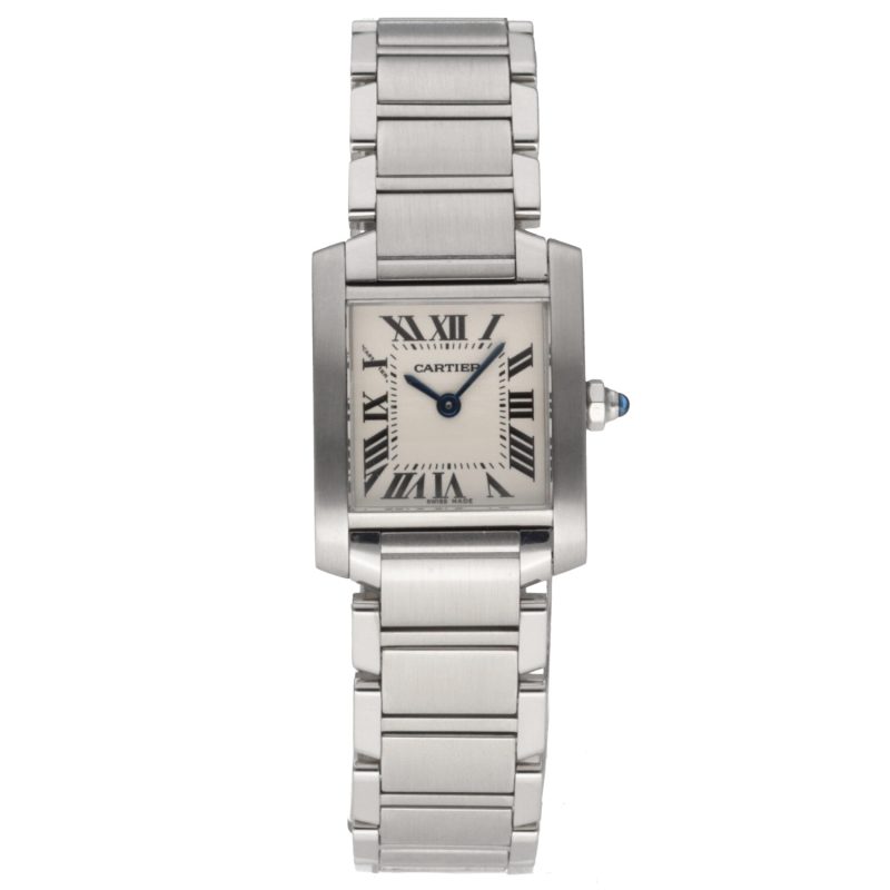 2004 Cartier ref. W51008Q3 / 2384 Ladies Quartz Tank Française 20 x 25 mm. Full-set - Image 3