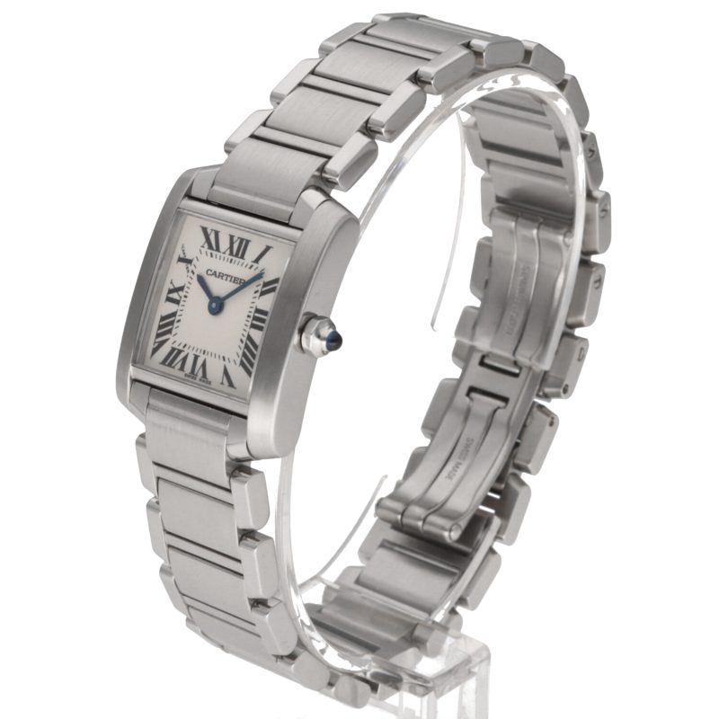 2004 Cartier ref. W51008Q3 / 2384 Ladies Quartz Tank Française 20 x 25 mm. Full-set - Image 2