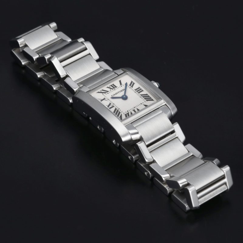 2004 Cartier ref. W51008Q3 / 2384 Ladies Quartz Tank Française 20 x 25 mm. Full-set - Image 12