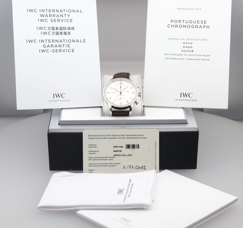 2016 IWC ref. IW371445 Portugieser Chronograph Automatic 40.9mm Box, Papers, Booklets, Cloth - Image 15