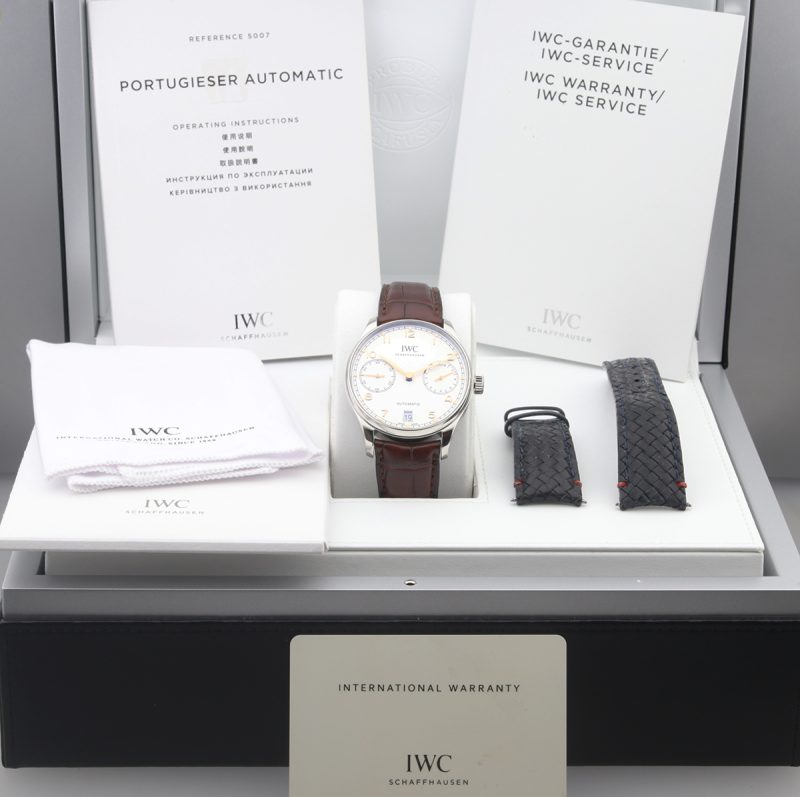 2014 IWC ref. IW5007-04 Portugieser Automatic 7-Days Box, Card, Booklets, IWC Additional Strap - Image 15