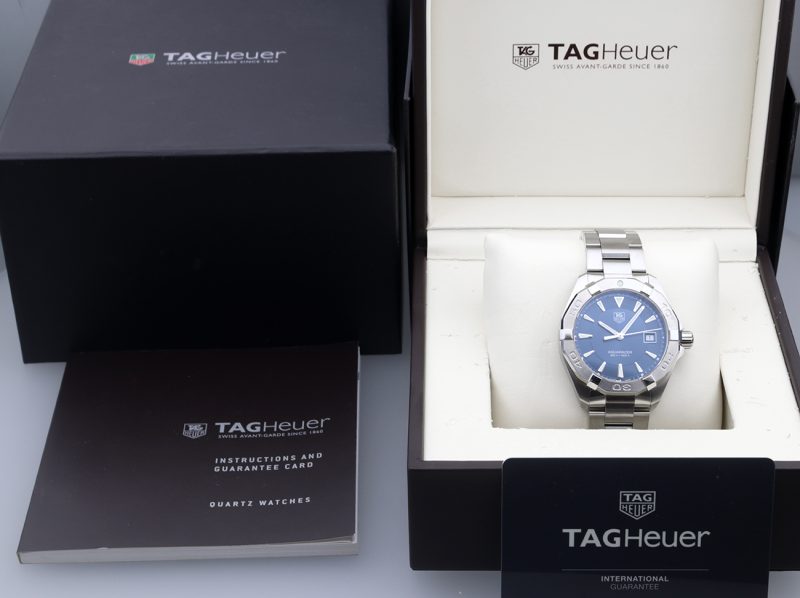 2017 TAG Heuer ref. WAY1112.BA0928 Aquaracer Quartz 41mm. Box+Booklet+Card - Image 16