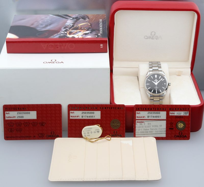 2007 Omega ref. 25035000 Seamaster Aqua Terra Automatico 39mm. Full-set - immagine 16