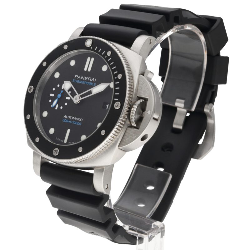 2020 Panerai PAM00683 Submersible Automatico 42mm. Scatola, Garanzia, Libretto, Cinturino da Immersione - immagine 2