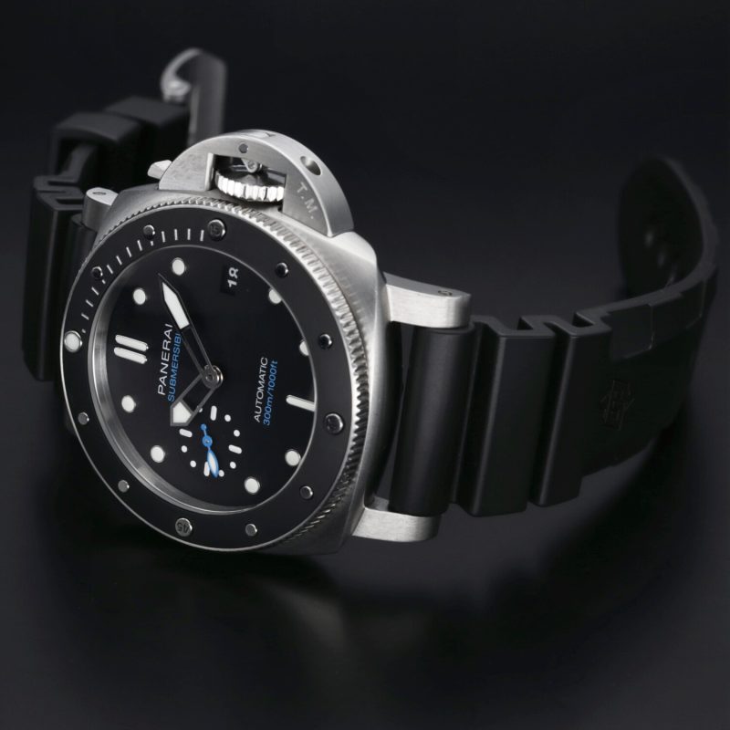 2020 Panerai PAM00683 Submersible Automatico 42mm. Scatola, Garanzia, Libretto, Cinturino da Immersione - immagine 14