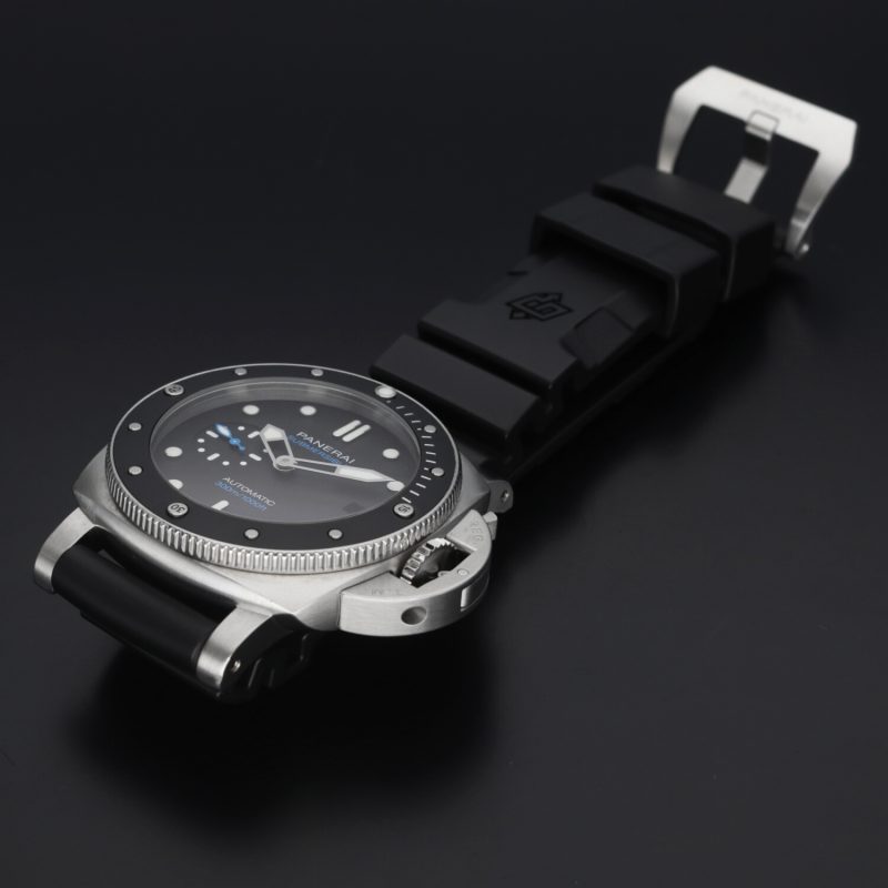 2020 Panerai PAM00683 Submersible Automatico 42mm. Scatola, Garanzia, Libretto, Cinturino da Immersione - immagine 12