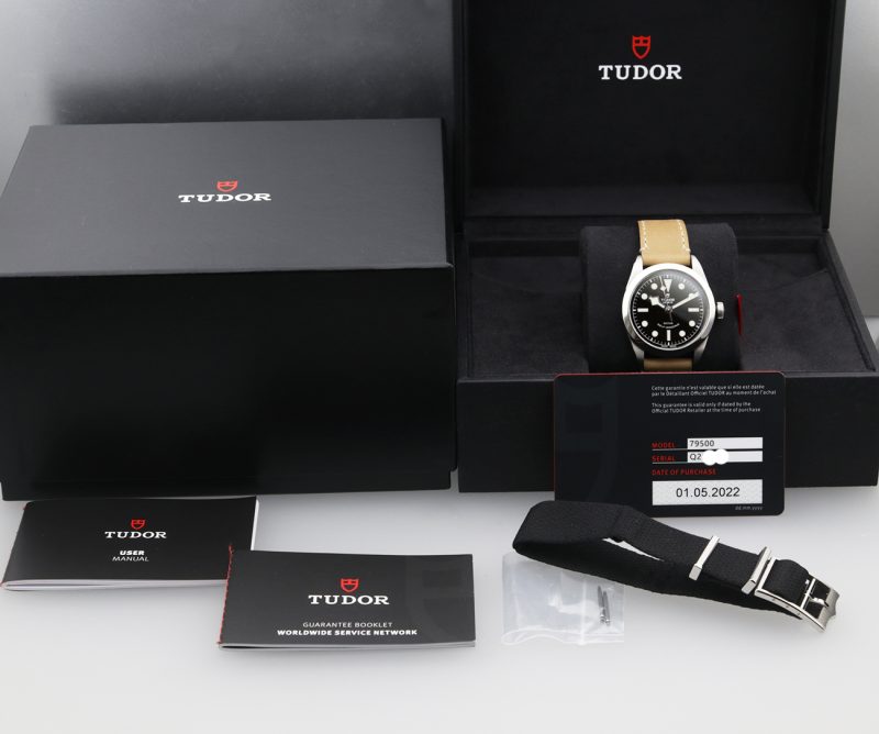 2022 Tudor M79500-0008 Black Bay Heritage Automatic 36mm Box, Card, Booklets, NATO Strap - Image 14