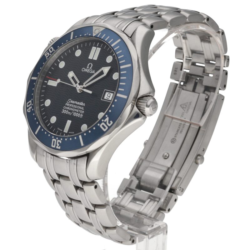 ca. 2002 Unpolished Omega 25318000 Bond Seamaster Diver 300M Automatic 41mm Box, Card, Booklets - Image 2