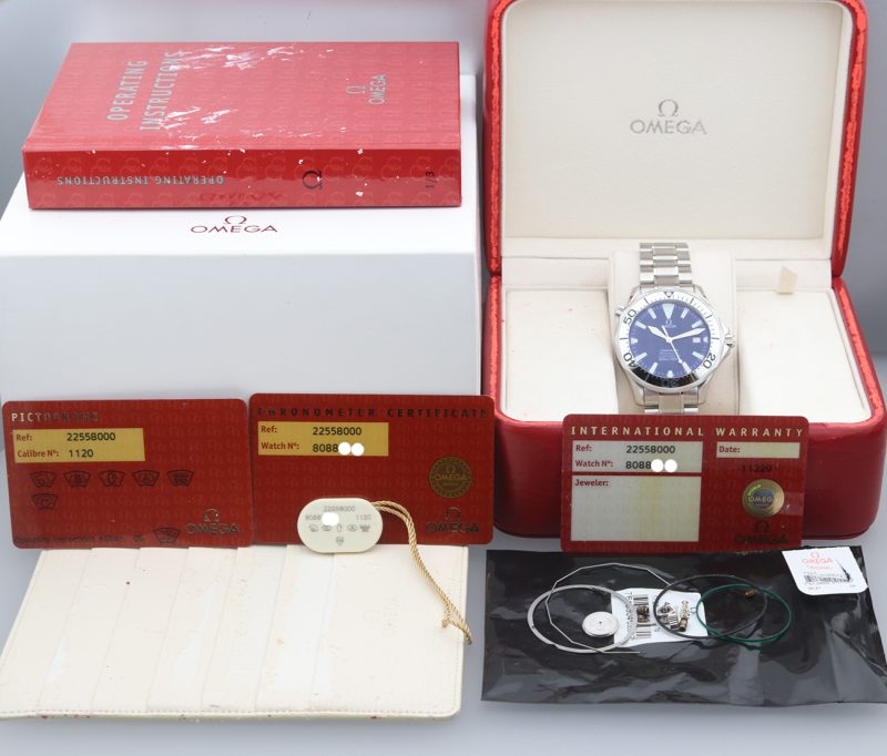 2006 ca. Omega ref. 22558000 Seamaster 300M Automatico 41mm Full-set, Revisionato Omega - immagine 16