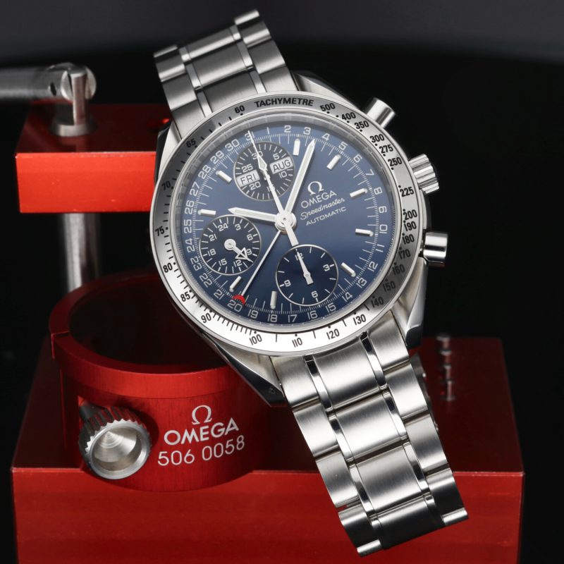 2005 Mai Indossato Omega ref. 35238000 Speedmaster Day Date MK40 Scatola, Garanzia, Libretto, Cartellino - immagine 5