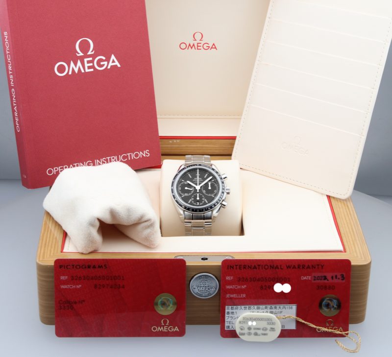 2022 Omega 32630405001001 Speedmaster Racing Co-Axial Chronograph 40mm. Scatola, Garanzia, Libretto - immagine 16