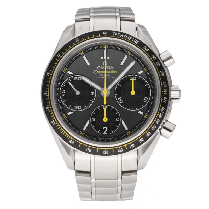 2017 Mai Lucidato Omega 32630405006001 Speedmaster Racing Co-Axial Chronograph 40 mm Scatola e Garanzia - immagine 3