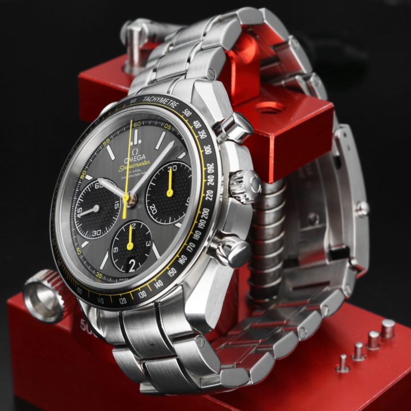 2017 Mai Lucidato Omega 32630405006001 Speedmaster Racing Co-Axial Chronograph 40 mm Scatola e Garanzia - immagine 6