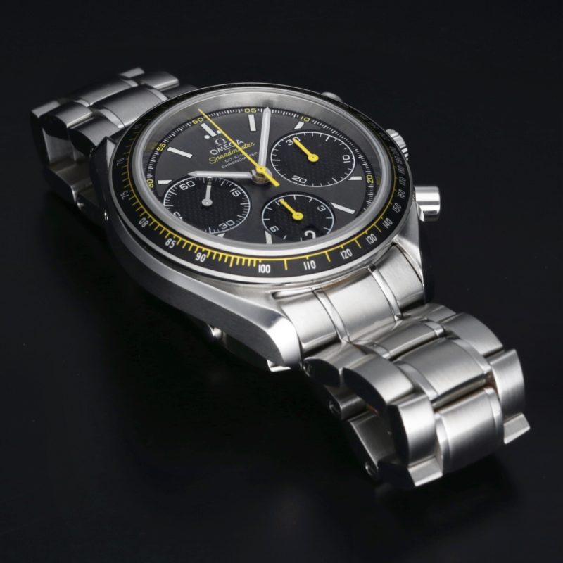 2017 Mai Lucidato Omega 32630405006001 Speedmaster Racing Co-Axial Chronograph 40 mm Scatola e Garanzia - immagine 12