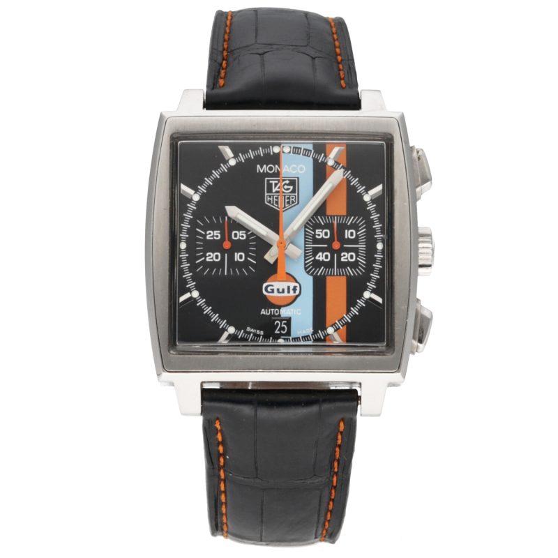 2007 TAG Heuer ref. CW211A.FC6228 Monaco Gulf Black Vintage Limited Edition, Box, Card, Booklets - Image 3