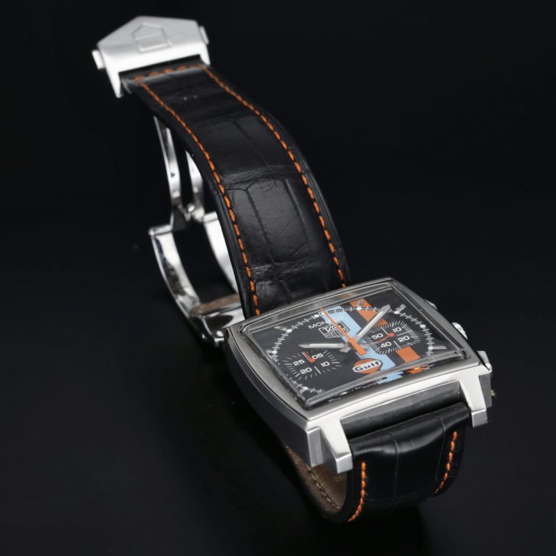 2007 TAG Heuer ref. CW211A.FC6228 Monaco Gulf Black Vintage Limited Edition, Box, Card, Booklets - Image 11