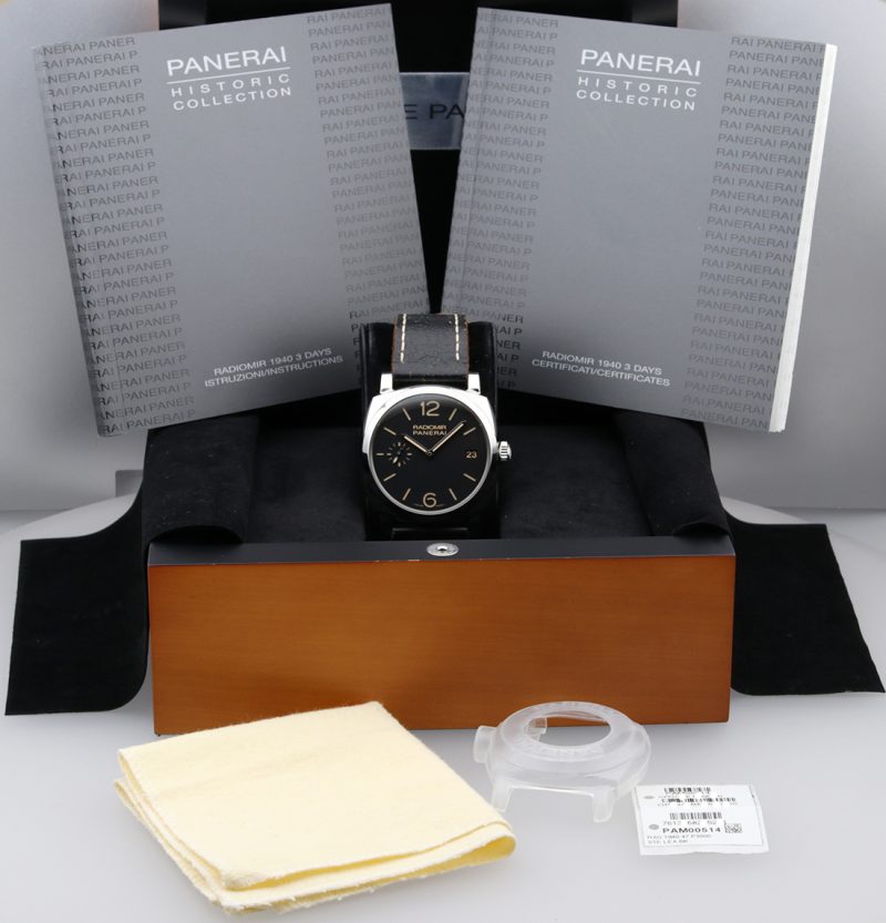 2015 Panerai PAM00514 Radiomir 1940 3 Days Carica Manuale 47 mm Full-set - immagine 16