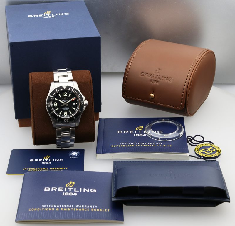 2020 Breitling ref. A17367D71B1A1 SuperOcean Automatic 44 mm Box+Card+Booklets+Hang-Tag - Image 16