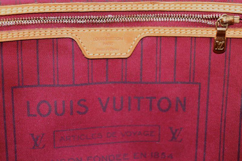 Borsa Louis Vuitton Neverfull MM ref. M40996 Tela Monogram Marrone - immagine 14