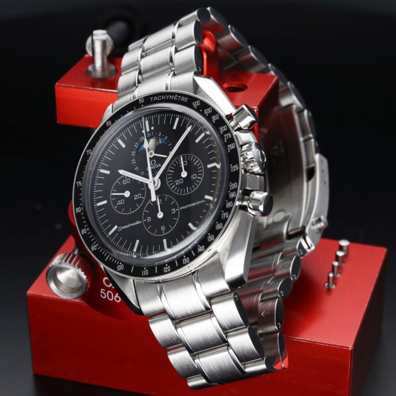 2006 Omega ref. 35765000 Speedmaster Professional The Moon Watch Fasi Luna Scatola+Garanzia+Libretto+Revisione Omega - immagine 6