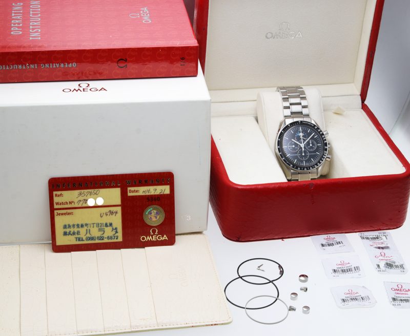 2006 Omega ref. 35765000 Speedmaster Professional The Moon Watch Fasi Luna Scatola+Garanzia+Libretto+Revisione Omega - immagine 16