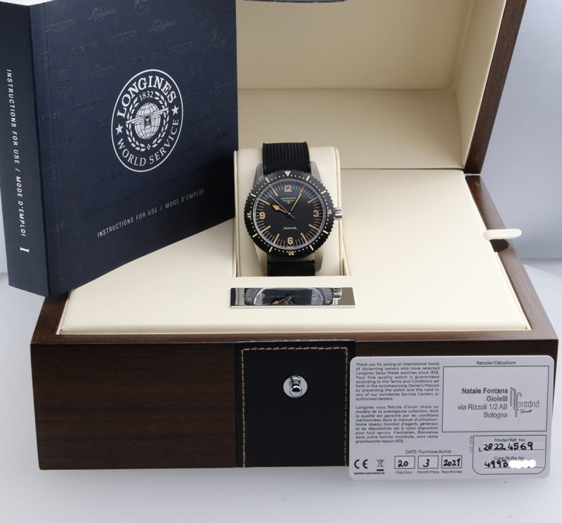 2021 Unworn Longines ref. L28224569 Skin Diver Automatic 42 mm Box, Card, Booklet - Image 15