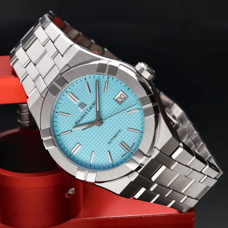 2023 New, Unworn, Maurice Lacroix ref. AI6007-SS00F-431-C AIKON Automatic 42 mm Turquoise Dial Limited Edition - Image 4