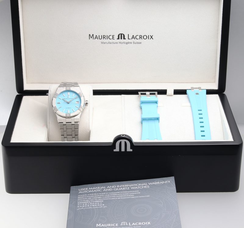 2023 New, Unworn, Maurice Lacroix ref. AI6007-SS00F-431-C AIKON Automatic 42 mm Turquoise Dial Limited Edition - Image 15