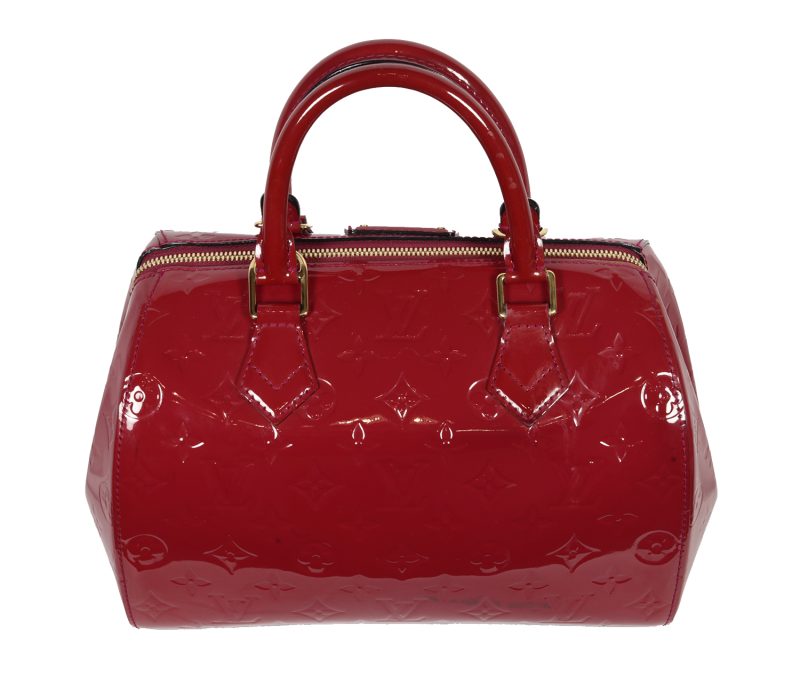 Pre-Loved Louis Vuitton Montana Handbag M90058 Monogram Vernis Red Pomme D'Amour - Image 2