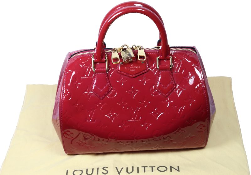 Pre-Loved Louis Vuitton Montana Handbag M90058 Monogram Vernis Red Pomme D'Amour - Image 17