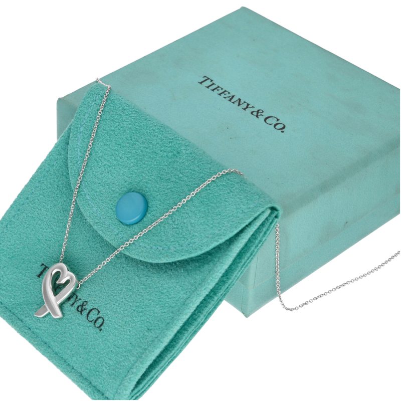 Pre-Loved Tiffany & Co. Loving Heart Paloma Picasso Sterling Silver Necklace with Tiffany Box and Dust Bag - Image 8