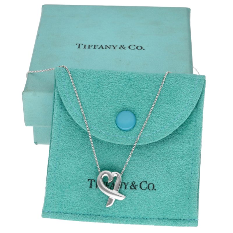 Pre-Loved Tiffany & Co. Loving Heart Paloma Picasso Sterling Silver Necklace with Tiffany Box and Dust Bag - Image 6