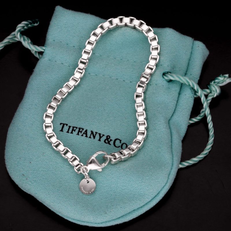 Pre-Loved Tiffany & Co. Venetian Link Bracelet Sterling Silver with Tiffany Box and Dust Bag - Image 7