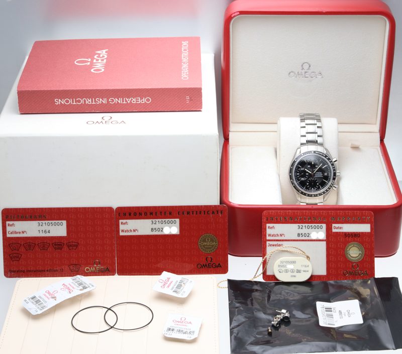 2012 Omega ref. 32105000 Speedmaster Date Automatic Chronometer 40mm Box, Papers, Booklet, Omega Serviced - Image 14