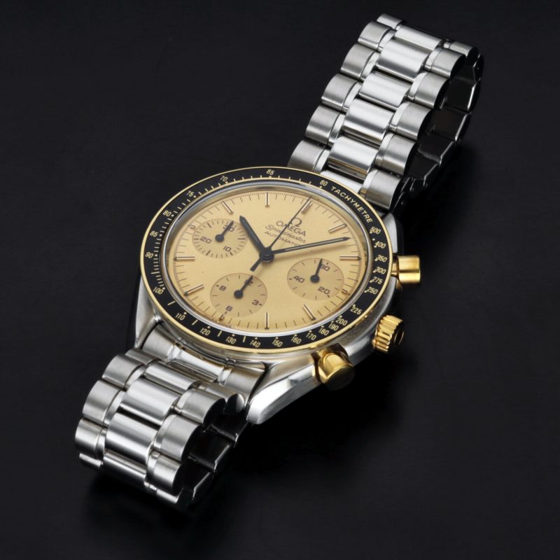 1995 Omega 1750032 Speedmaster Reduced Two-Tone Automatic 39 mm Champagne Dial Box and Papers - Image 13