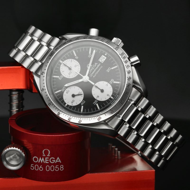 1999 Omega 35115000 Speedmaster Date 39mm Reverse Panda Dial, Full-set+Omega Serviced - Image 5