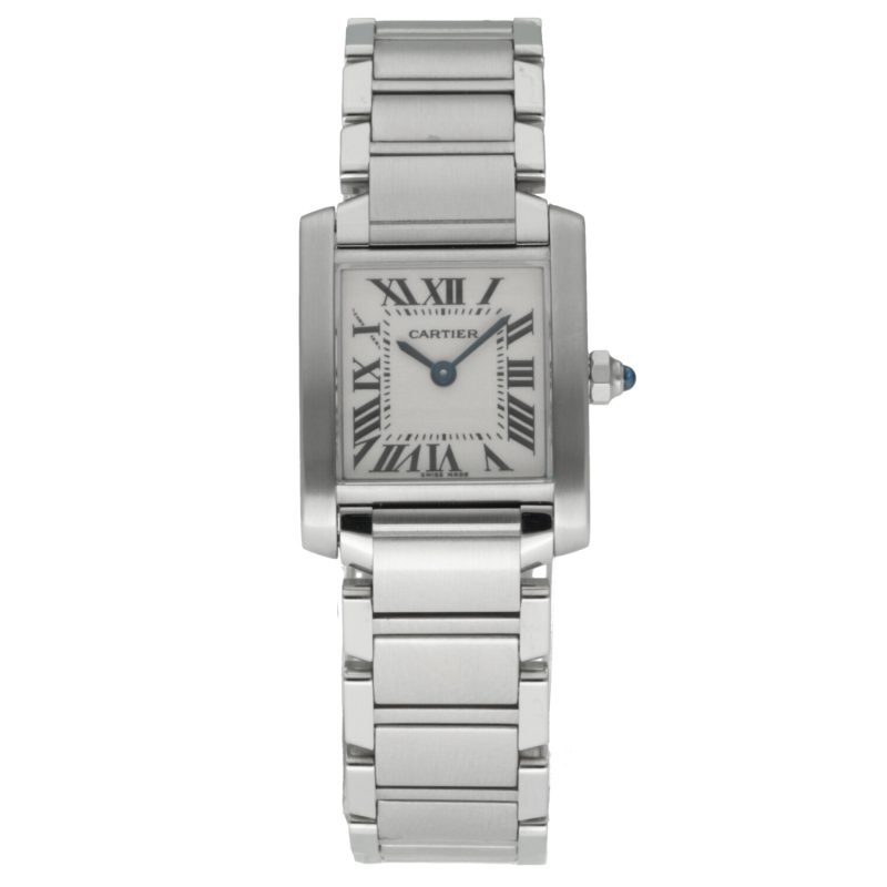 2002 Cartier ref. W51008Q3 / 2384 Ladies Quartz Tank Française 20 x 25 mm Box, Papers, Booklets, Cloth, Cartier Cleaning Kit - Image 3