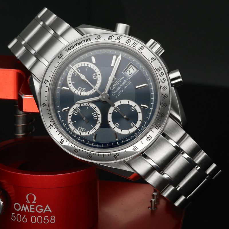 2008 Omega Speedmaster Date 3513.46.50 Japanese Edition Grey-Blue Dial - Image 5