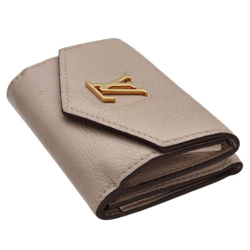 Louis Vuitton Lockmini Wallet M69340 Greige Beige Calf Leather - Image 3