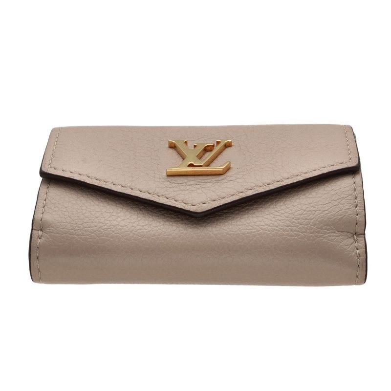 Louis Vuitton Lockmini Wallet M69340 Greige Beige Calf Leather - Image 5