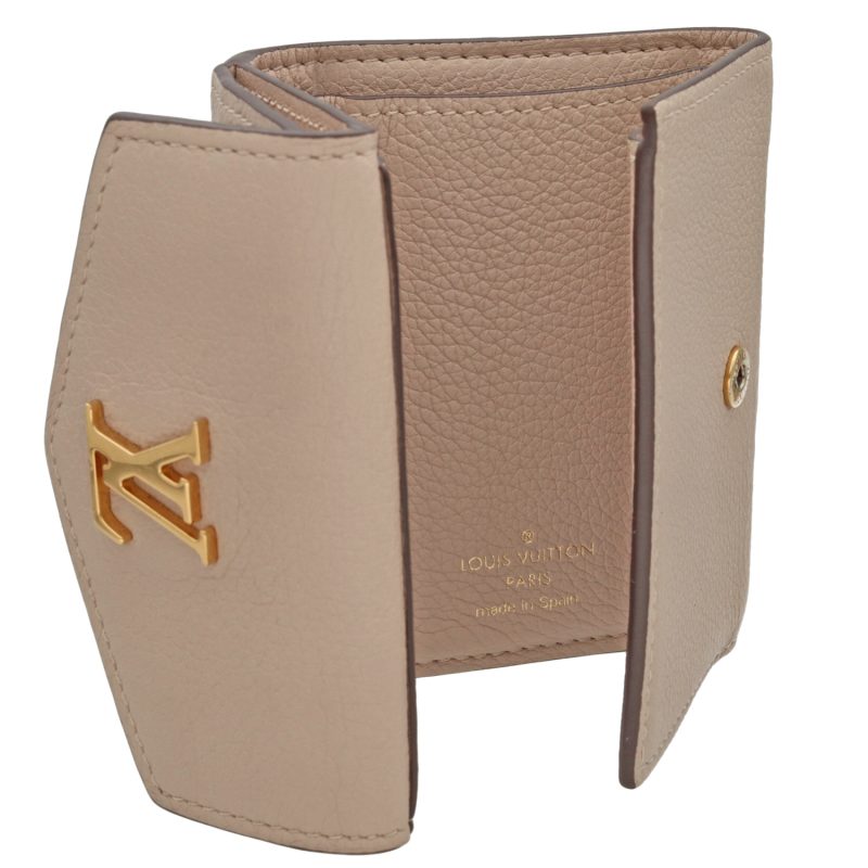 Louis Vuitton Lockmini Wallet M69340 Greige Beige Calf Leather - Image 7