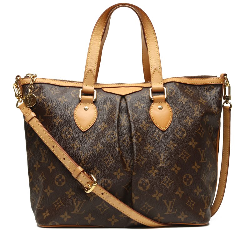 Pre-Loved Borsa Louis Vuitton Palermo PM ref. M40145 Tela Monogram Marrone