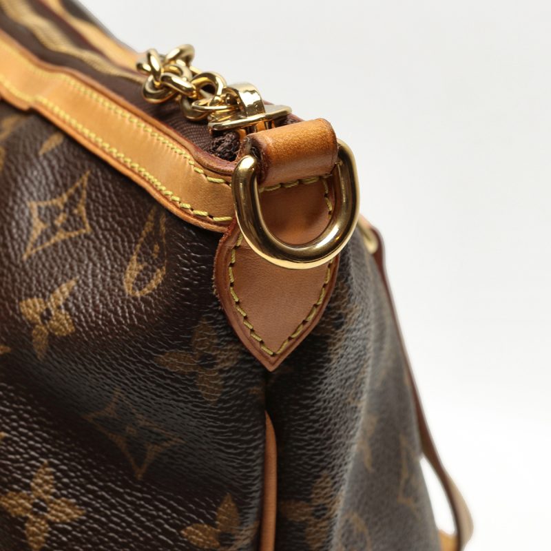 Pre-Loved Borsa Louis Vuitton Palermo PM ref. M40145 Tela Monogram Marrone - immagine 13