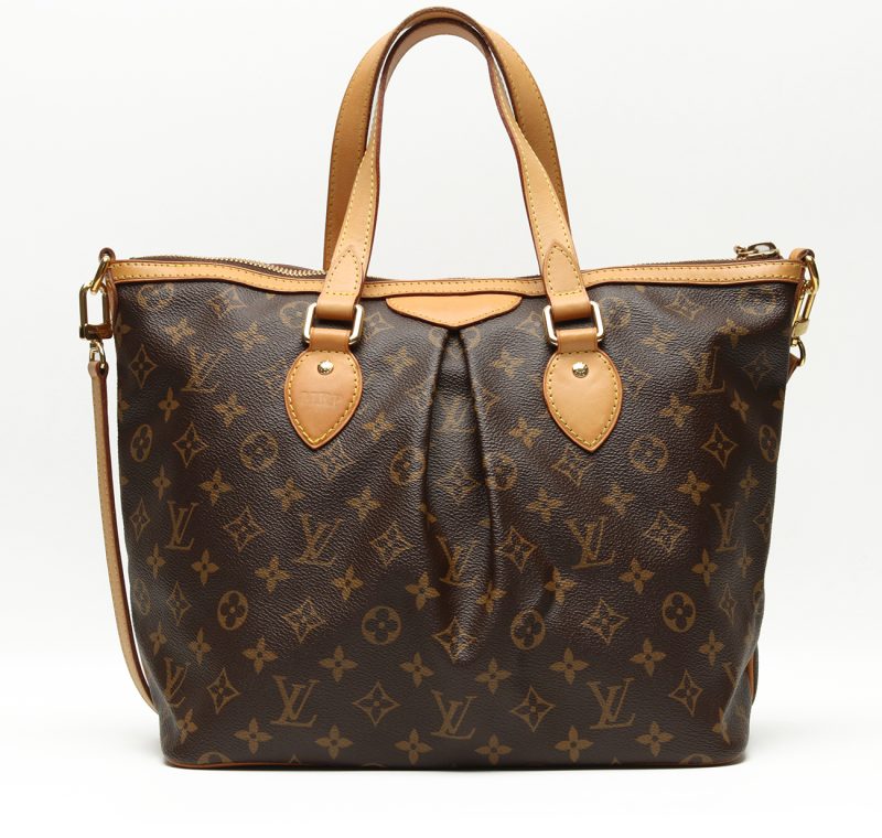 Pre-Loved Borsa Louis Vuitton Palermo PM ref. M40145 Tela Monogram Marrone - immagine 2