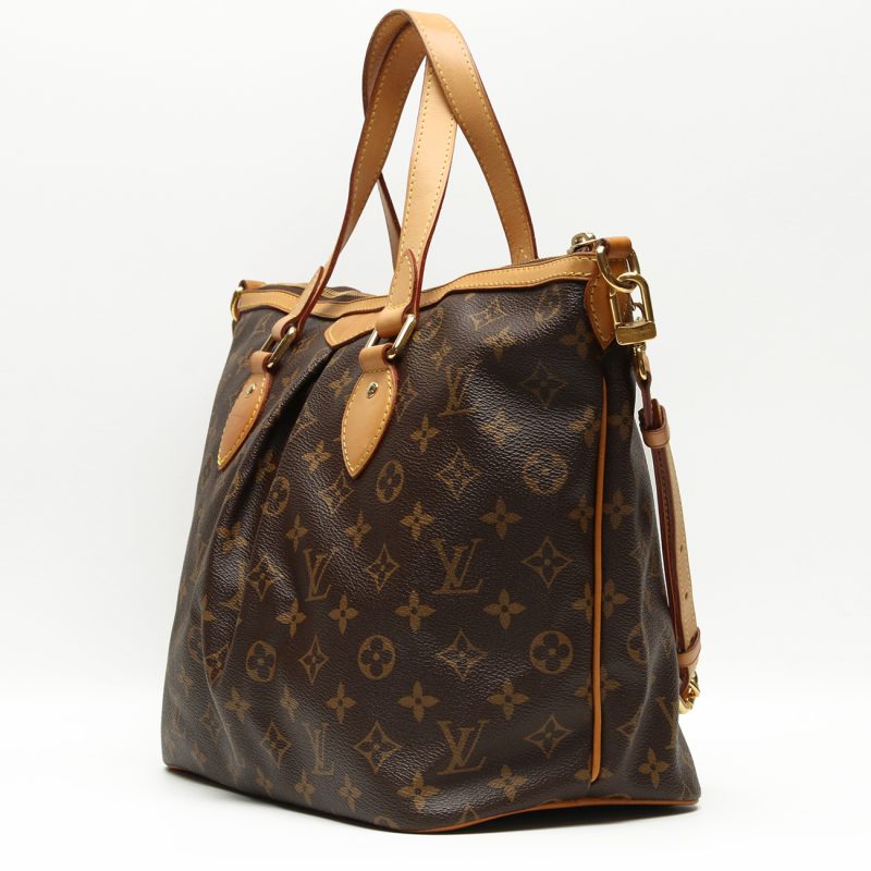 Pre-Loved Borsa Louis Vuitton Palermo PM ref. M40145 Tela Monogram Marrone - immagine 3