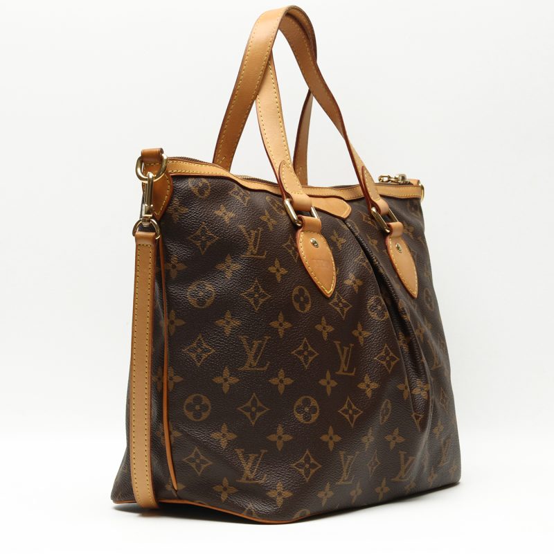 Pre-Loved Borsa Louis Vuitton Palermo PM ref. M40145 Tela Monogram Marrone - immagine 4