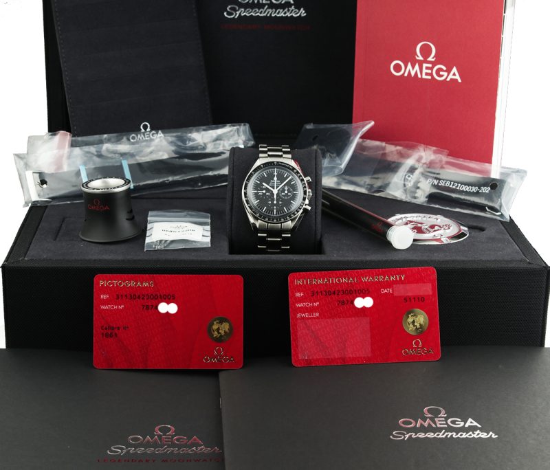 2019 ca. Omega ref. 31130423001005 Speedmaster Professional Moonwatch Big Box Full-set - immagine 17