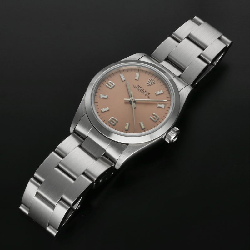 1997 Rolex ref. 67480 Oyster Perpetual Automatic Stainless Steel 31 mm Salmon Dial - Image 15