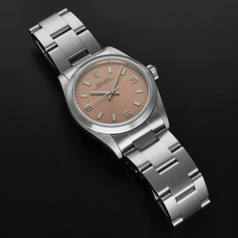 1997 Rolex ref. 67480 Oyster Perpetual Automatic Stainless Steel 31 mm Salmon Dial - Image 14