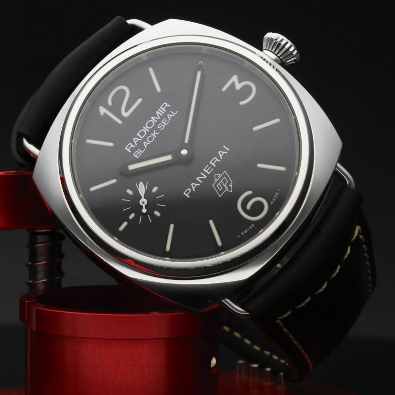 2015 Panerai PAM00380 Radiomir Black Seal Logo Carica Manuale 45 mm Full-set - immagine 4